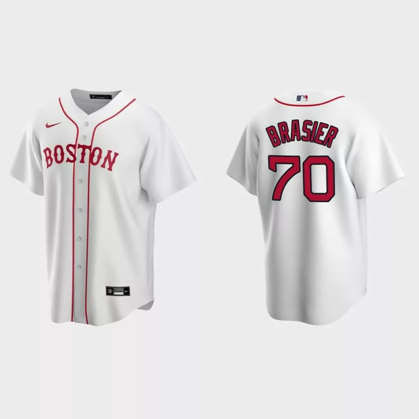 Boston Red Sox Ryan Brasier Replica Alternate Jersey – White