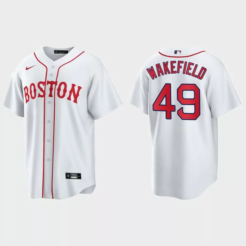 Boston Red Sox Tim Wakefield 2021 Patriots’ Day Replica Jersey – White