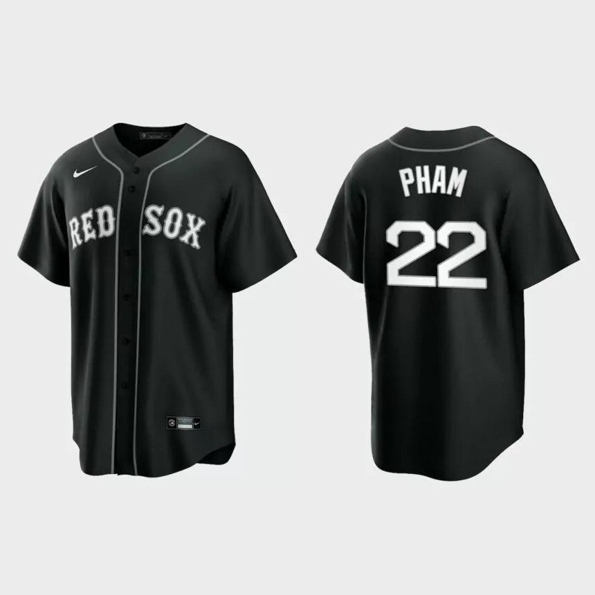 Boston Red Sox Tommy Pham Replica Official Jersey – Black White