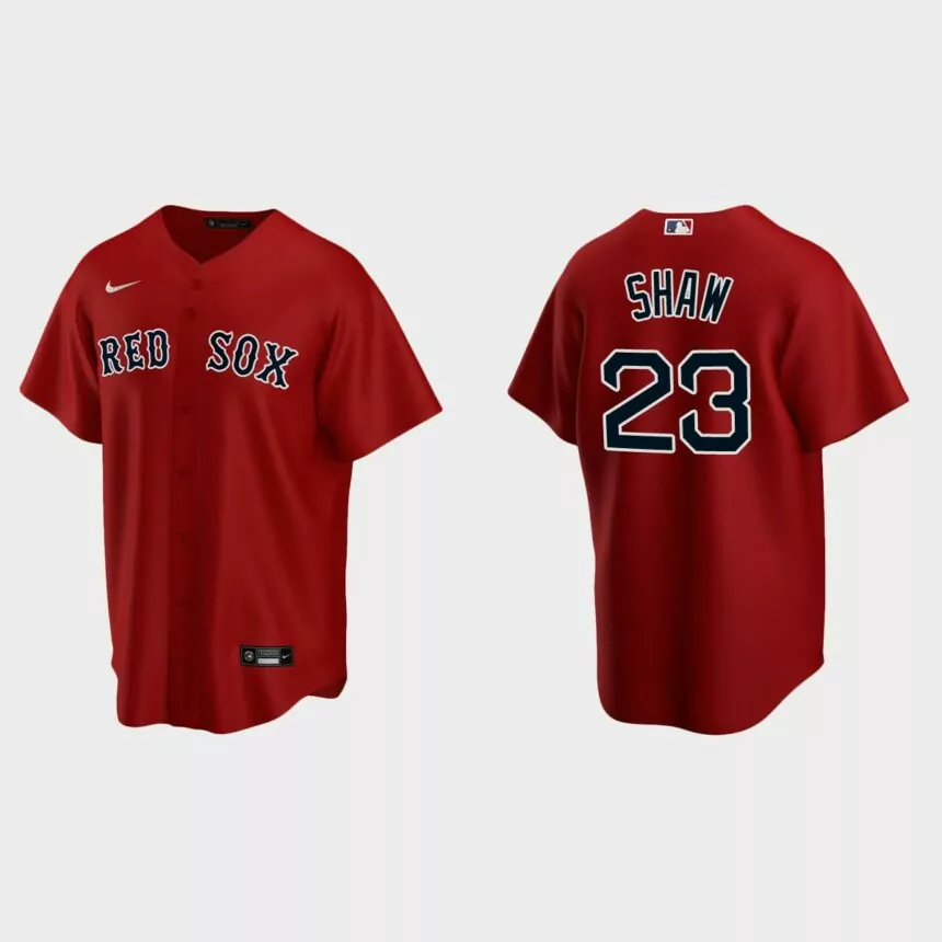 Boston Red Sox Travis Shaw Replica Alternate Jersey – Red