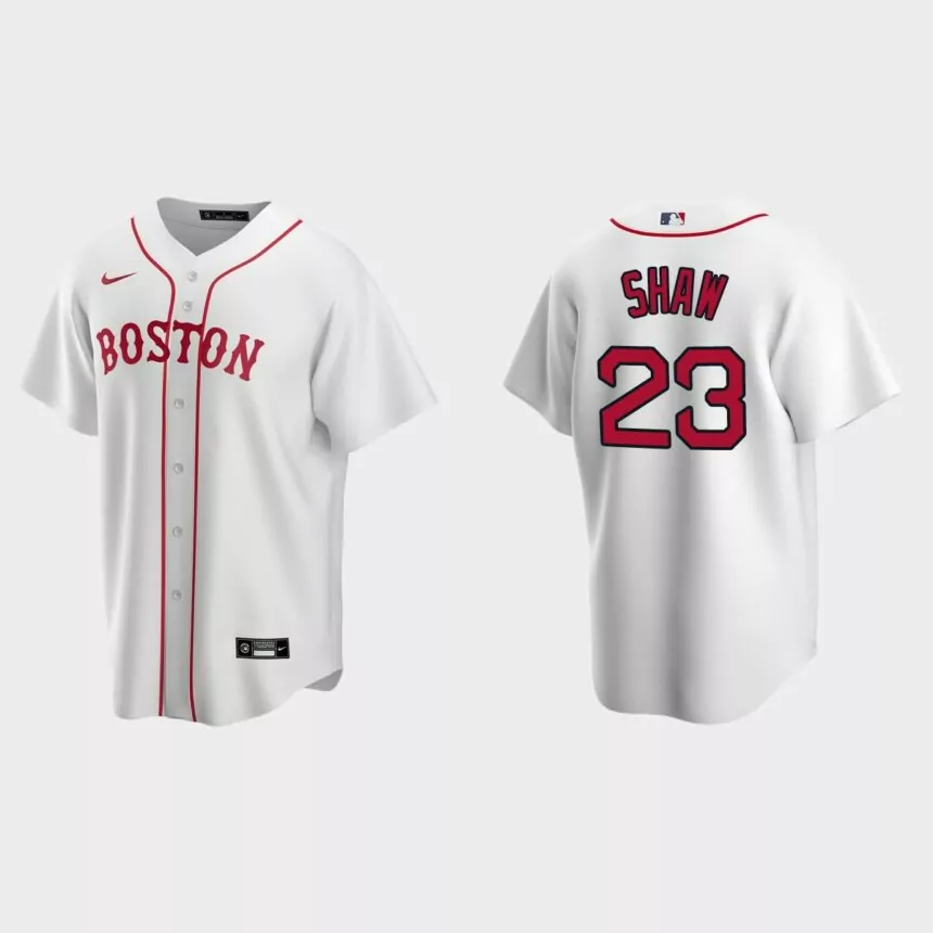 Boston Red Sox Travis Shaw Replica Alternate Jersey – White