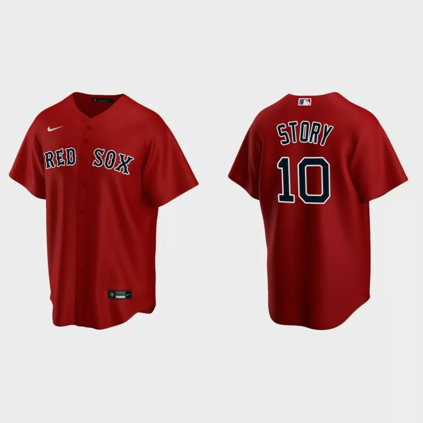Boston Red Sox Trevor Story Replica Alternate Jersey – Red