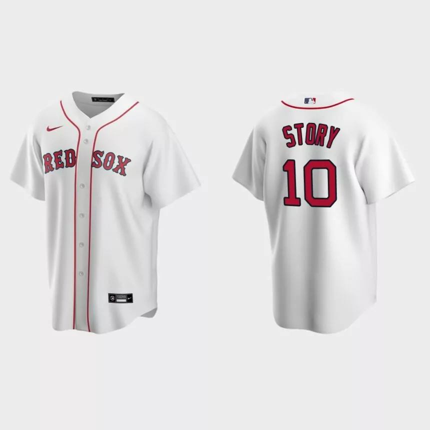 Boston Red Sox Trevor Story Replica Home Jersey – White