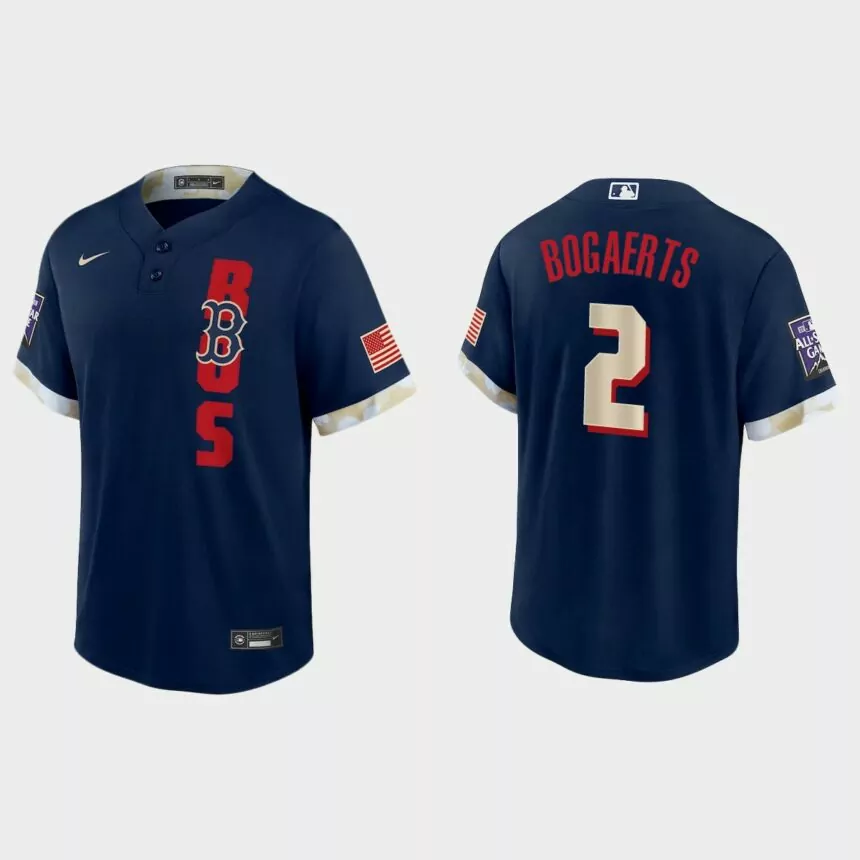 Boston Red Sox Xander Bogaerts 2021 MLB All-Star Game Replica Jersey – Navy