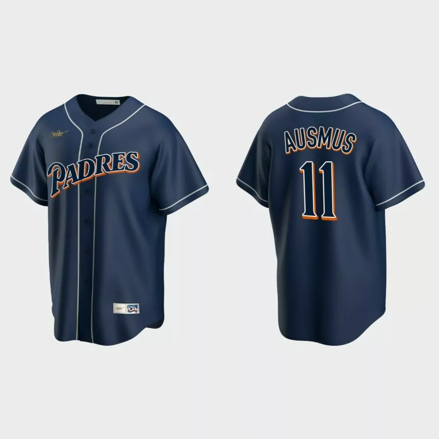 Brad Ausmus #11 San Diego Padres Cooperstown Collection Jersey – Navy