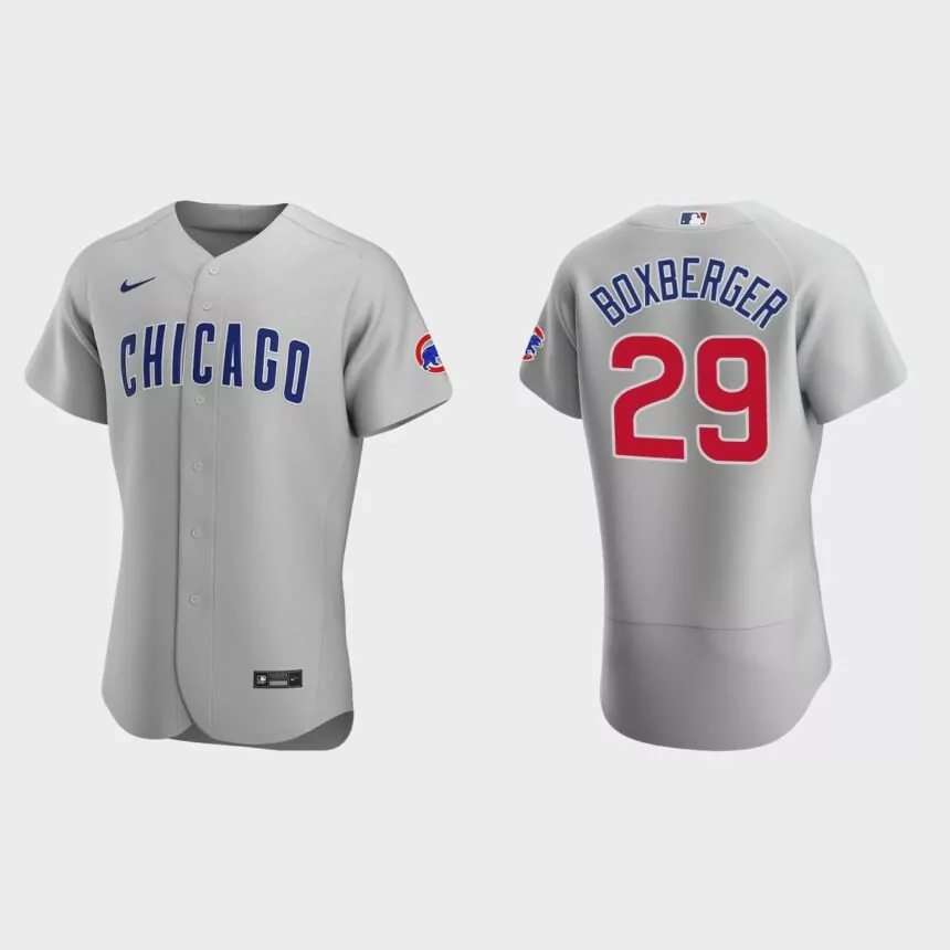 Brad Boxberger Chicago Cubs Authentic Road Jersey – Gray