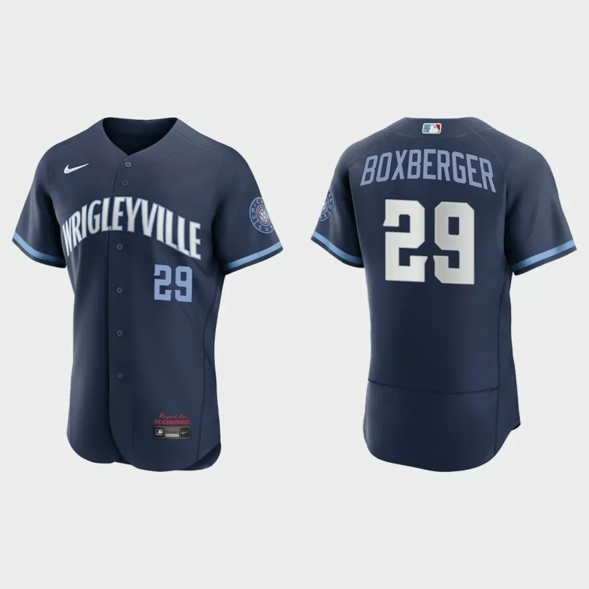 Brad Boxberger Chicago Cubs City Connect Authentic Jersey – Navy