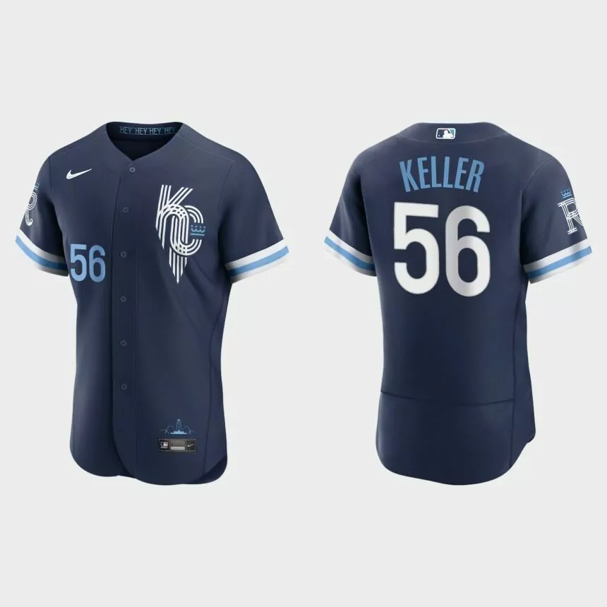 Brad Keller Kansas City Royals 2022 City Connect Authentic Jersey – Navy