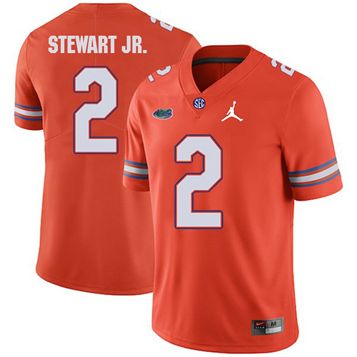 Brad Stewart Jr. Florida Gators Men's Jersey - #2 NCAA Orange Stitched Jordan Authentic