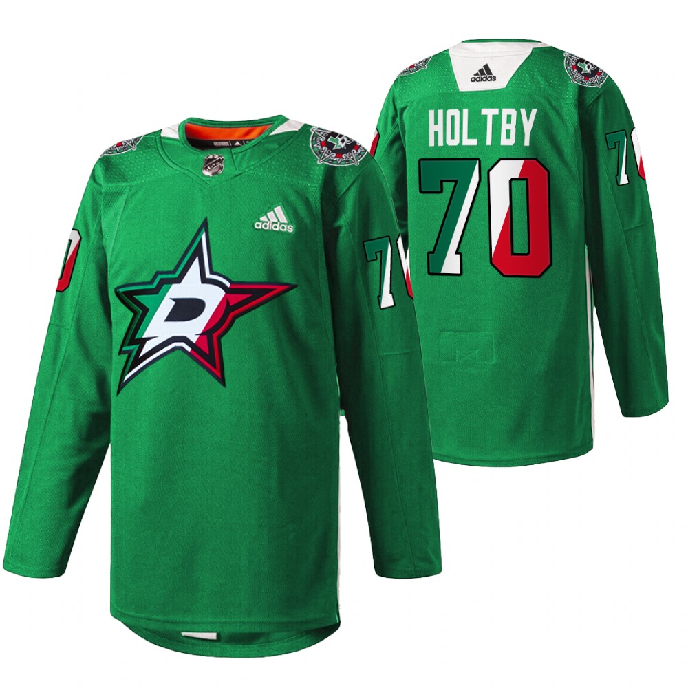 Braden Holtby Stars Noche Mexicana Jersey Green Special Warmup