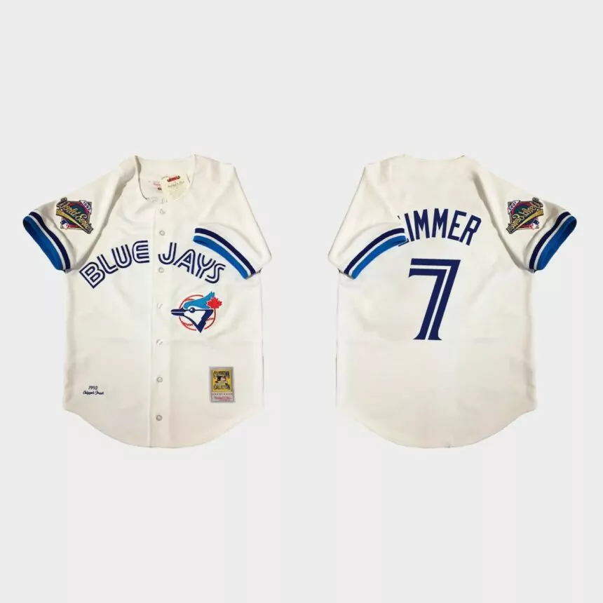 Bradley Zimmer Toronto Blue Jays 1992 Authentic Jersey – White