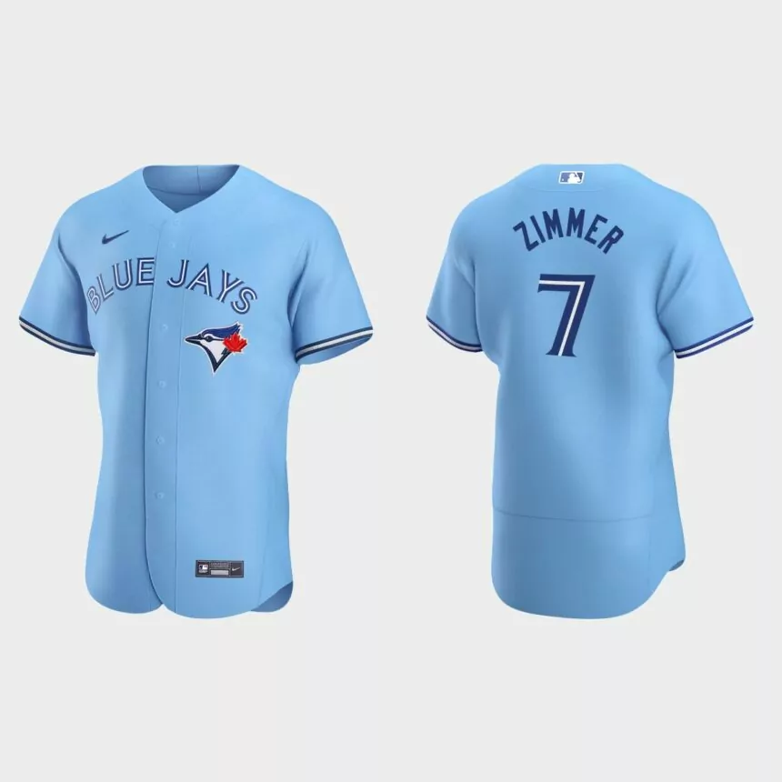 Bradley Zimmer Toronto Blue Jays Authentic Home Jersey – Powder Blue
