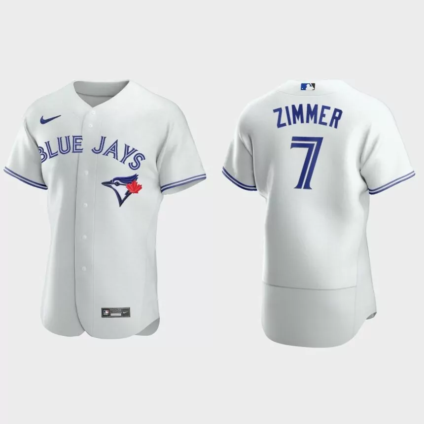 Bradley Zimmer Toronto Blue Jays Authentic Home Jersey – White