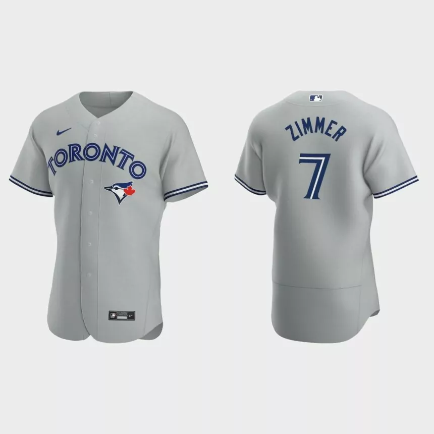 Bradley Zimmer Toronto Blue Jays Authentic Road Jersey – Gray