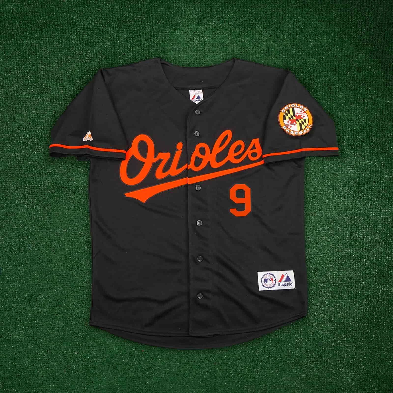 Brady Anderson Baltimore Orioles Men's Alternate Black Jersey w Team Patch