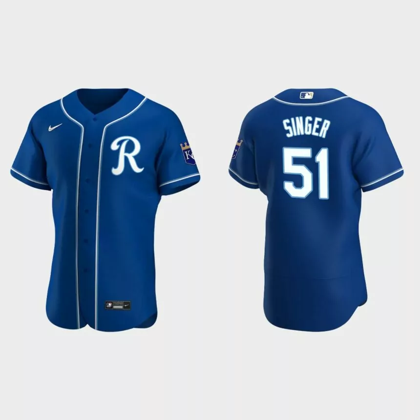 Brady Singer #51 Kansas City Royals Authentic Jersey – Royal