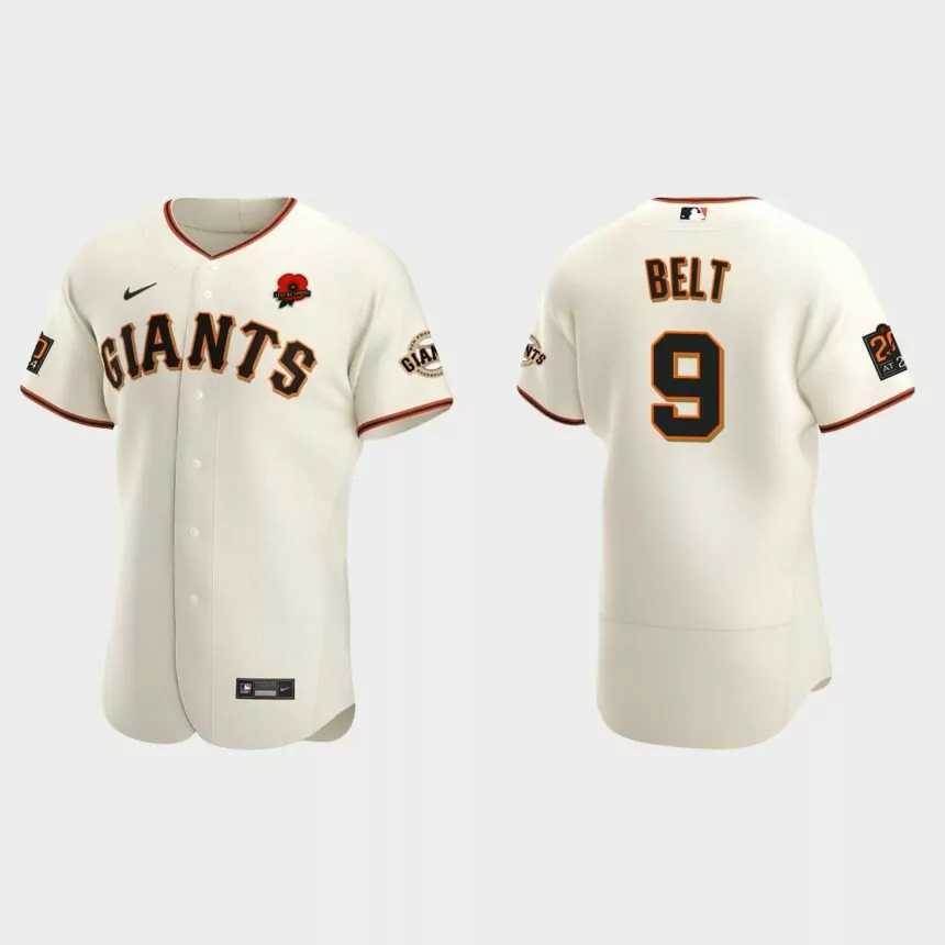 Brandon Belt San Francisco Giants 2021 Memorial Day Authentic Jersey – Cream