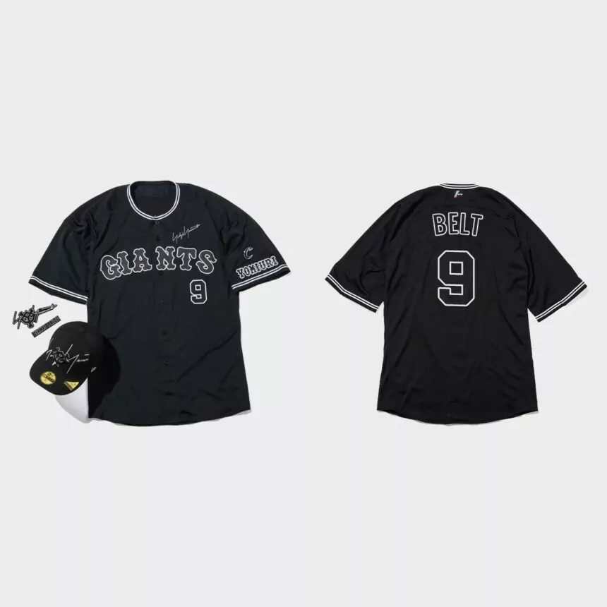Brandon Belt San Francisco Giants Yohji Yamamoto Capsule Series Jersey – Black
