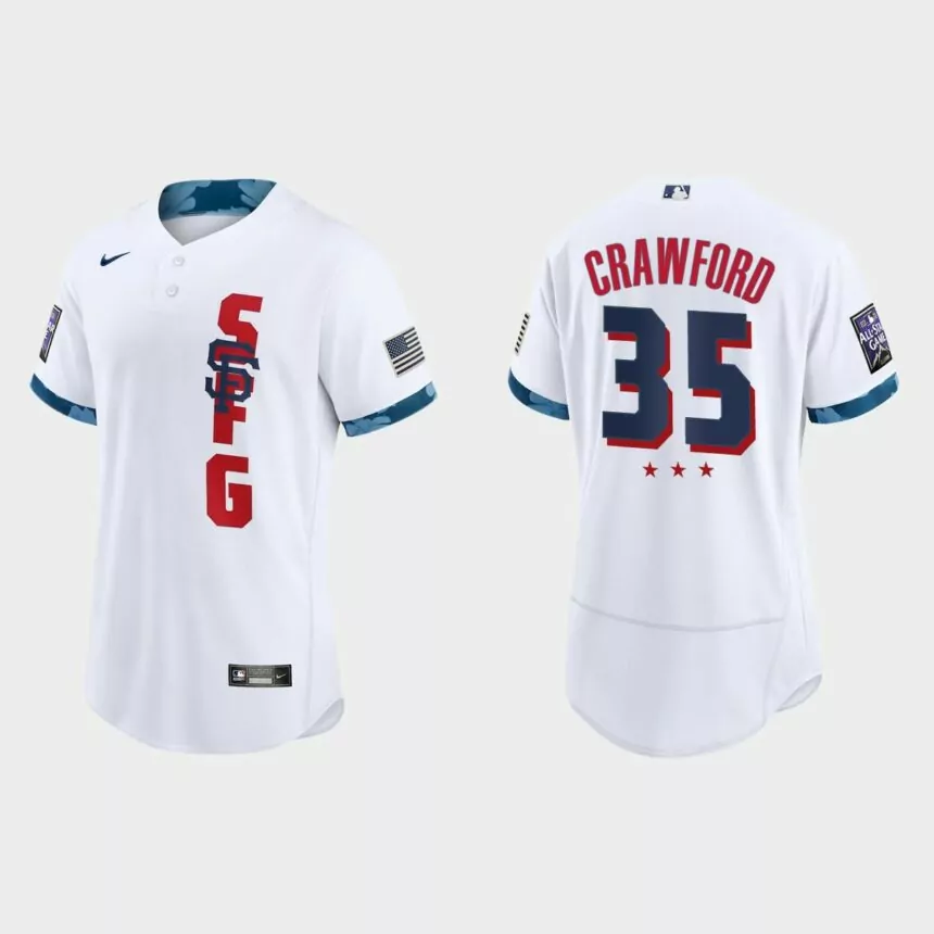 Brandon Crawford San Francisco Giants 2021 MLB All-Star Game Authentic Jersey – White