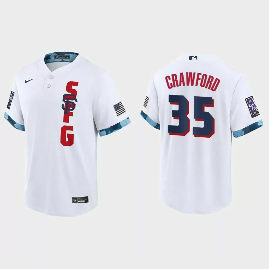 Brandon Crawford San Francisco Giants 2021 MLB All-Star Game Replica Jersey – White