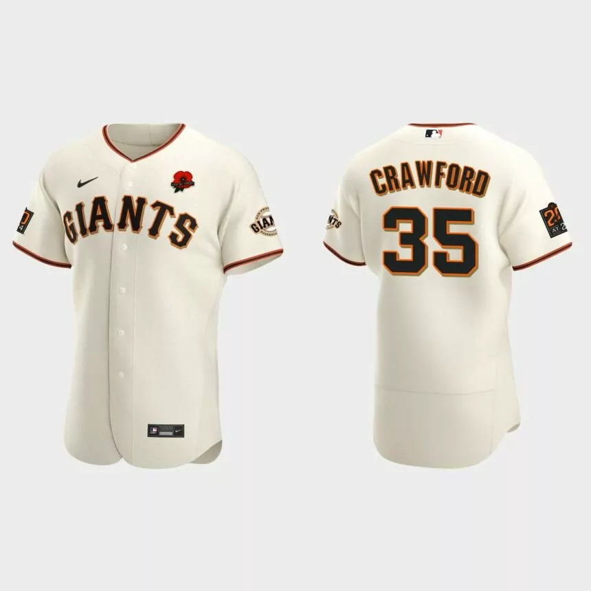 Brandon Crawford San Francisco Giants 2021 Memorial Day Authentic Jersey – Cream