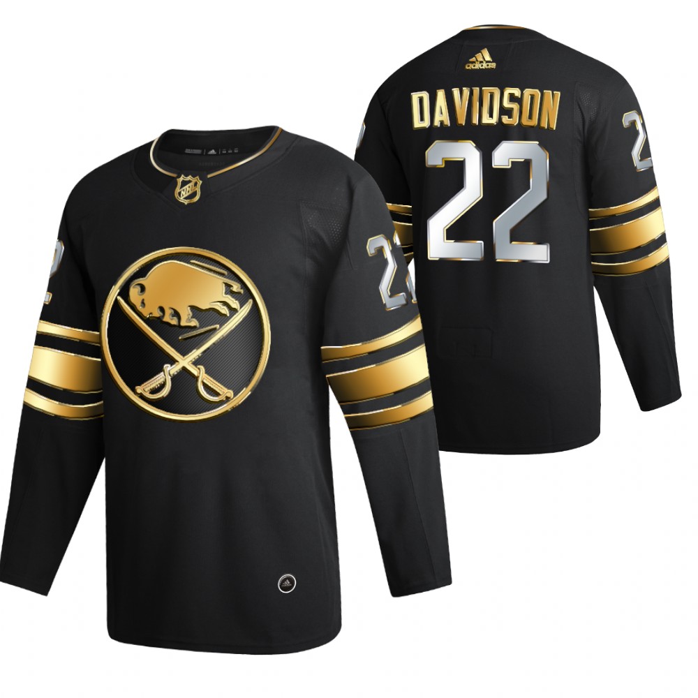 Brandon Davidson Buffalo Sabres Black 2021 Golden Edition Jersey Limited Authentic
