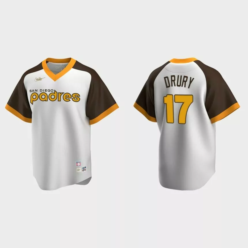 Brandon Drury San Diego Padres Cooperstown Collection Home Jersey – White