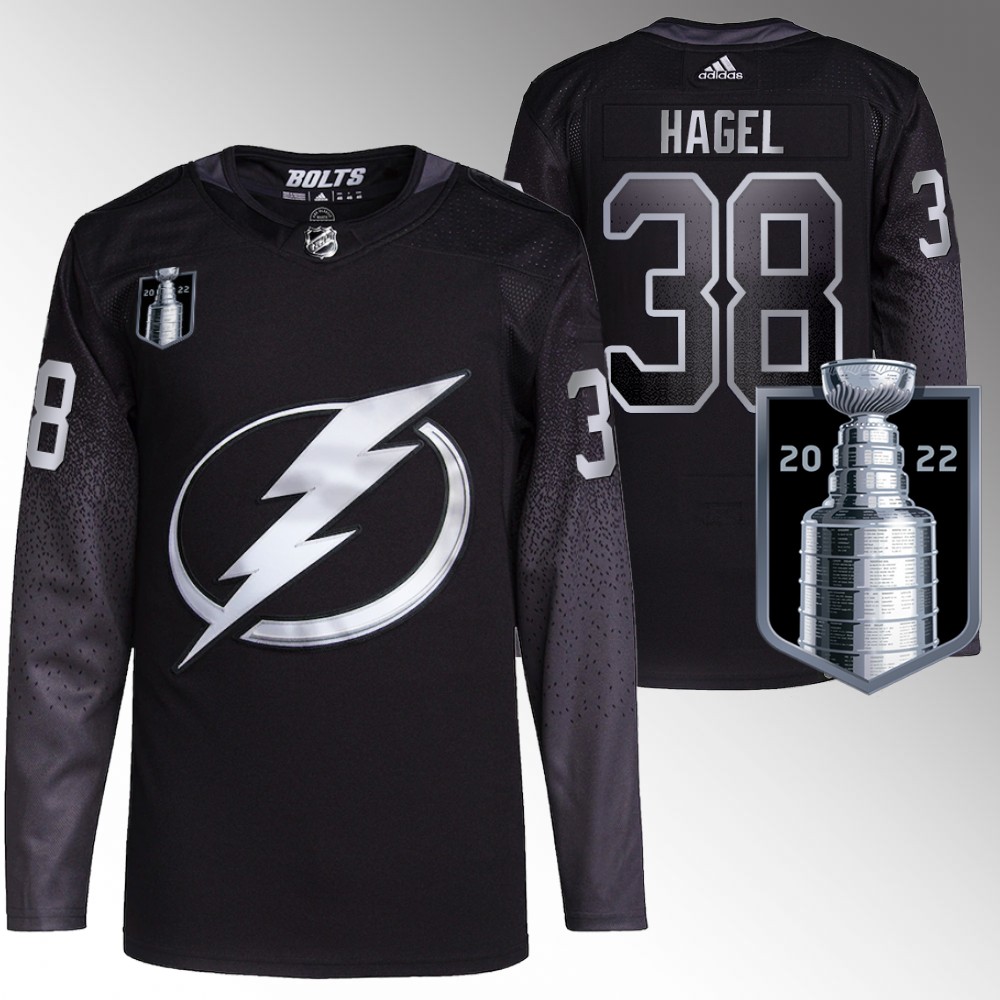 Brandon Hagel Tampa Bay Lightning Black 2022 Eastern Conference Champs Alternate Jersey