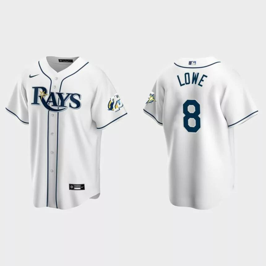 Brandon Lowe Tampa Bay Rays 25th Anniversary Replica Jersey – White