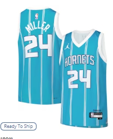Brandon Miller Charlotte Hornets Nike Youth Swingman Jersey - Icon Edition - Teal