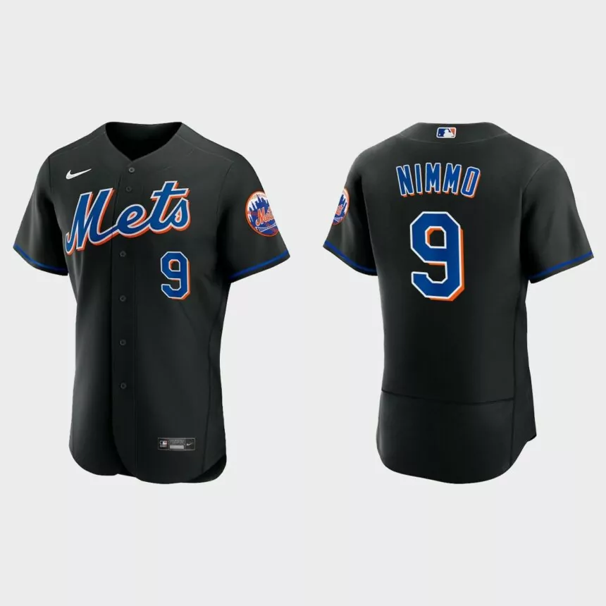 Brandon Nimmo New York Mets 2022 Authentic Alternate Jersey – Black