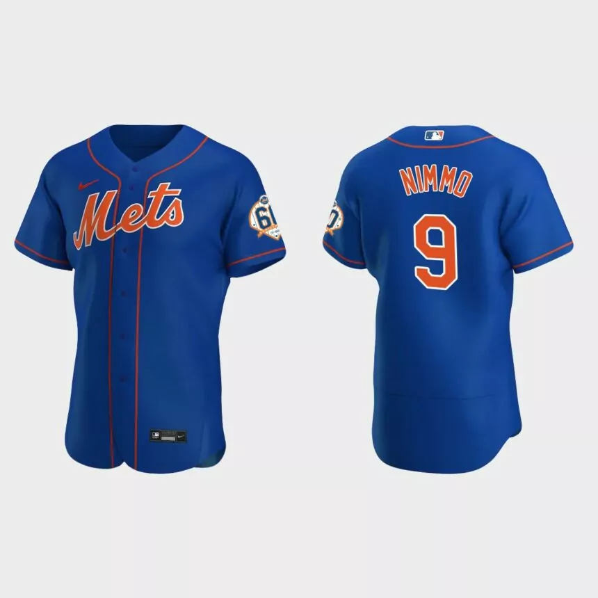 Brandon Nimmo New York Mets 60th Anniversary Alternate Authentic Jersey – Royal