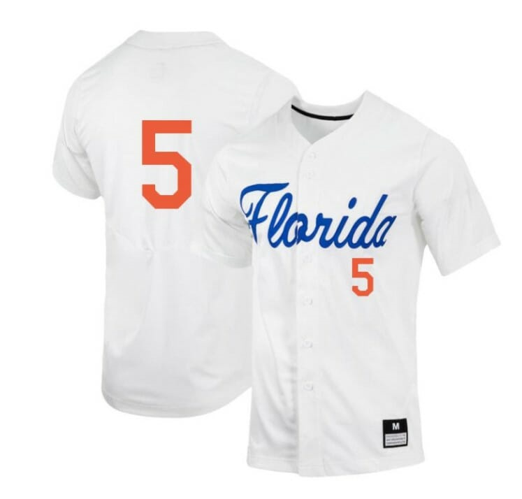 Brandon Sproat Jersey Florida Gators Baseball NCAA College White Alumni #5