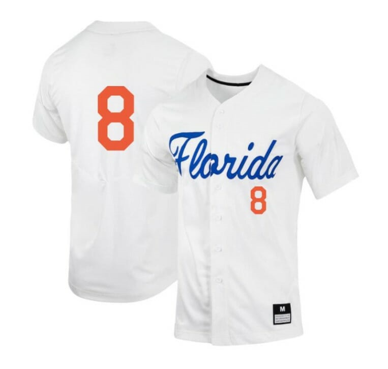 Brandon Sproat Jersey Florida Gators Baseball NCAA College White Alumni #8