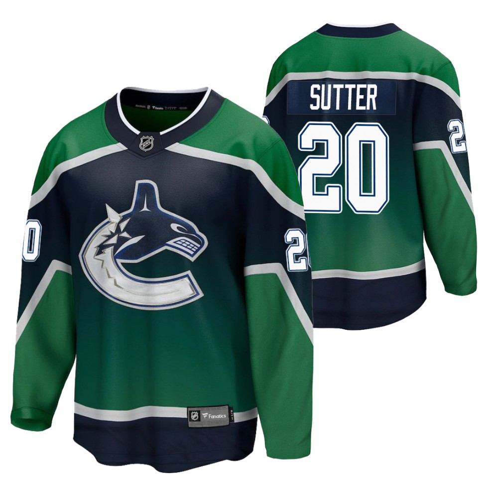 Brandon Sutter Canucks 2021 Special Edition Green Jersey