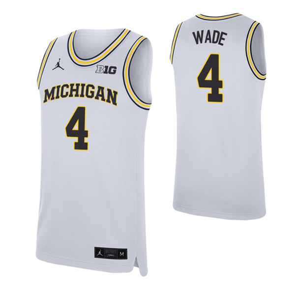 Brandon Wade Jersey White Michigan Wolverines Replica