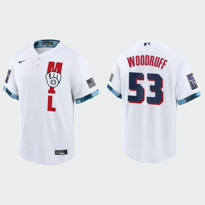 Brandon Woodruff Milwaukee Brewers 2021 MLB All-Star Game Replica Jersey – White