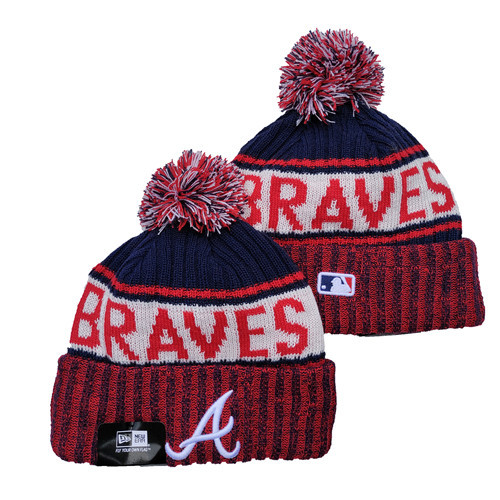 Braves Team Logo Pom Knit Hat YD