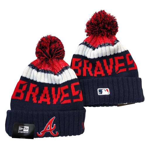 Braves Team Logo Pom Knit Hat YD