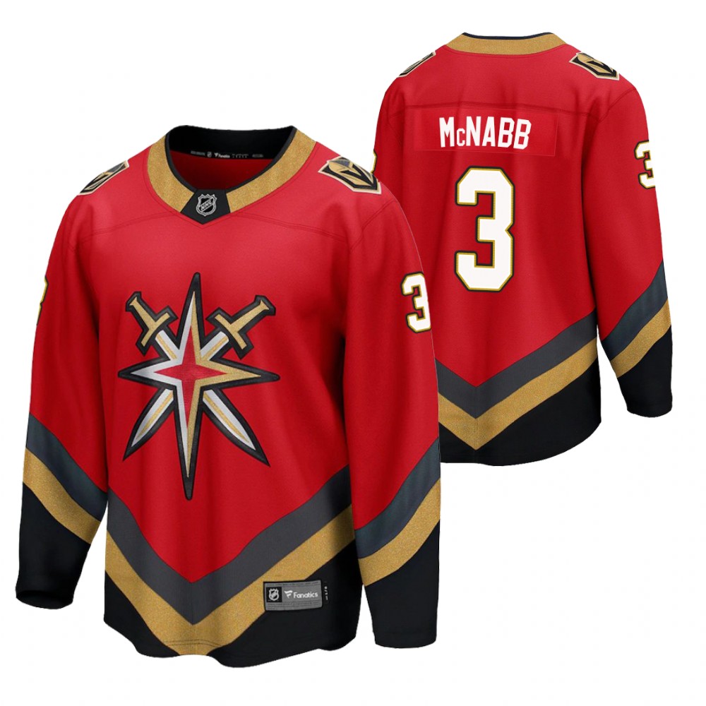 Brayden McNabb Golden Knights 2021 Special Edition Red Jersey