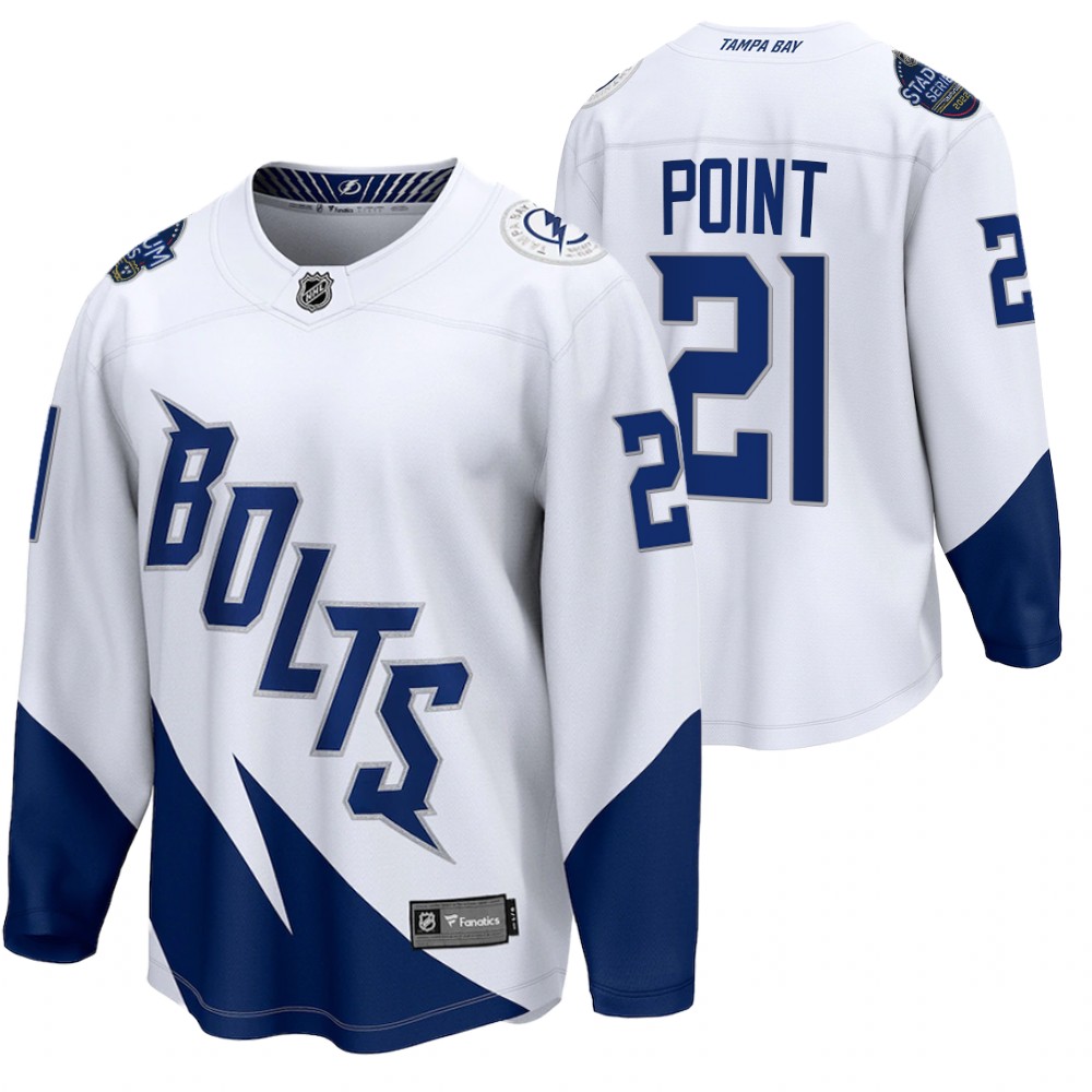 Brayden Point Jersey Tampa Bay Lightning 2022 Stadium Series White Fanatics