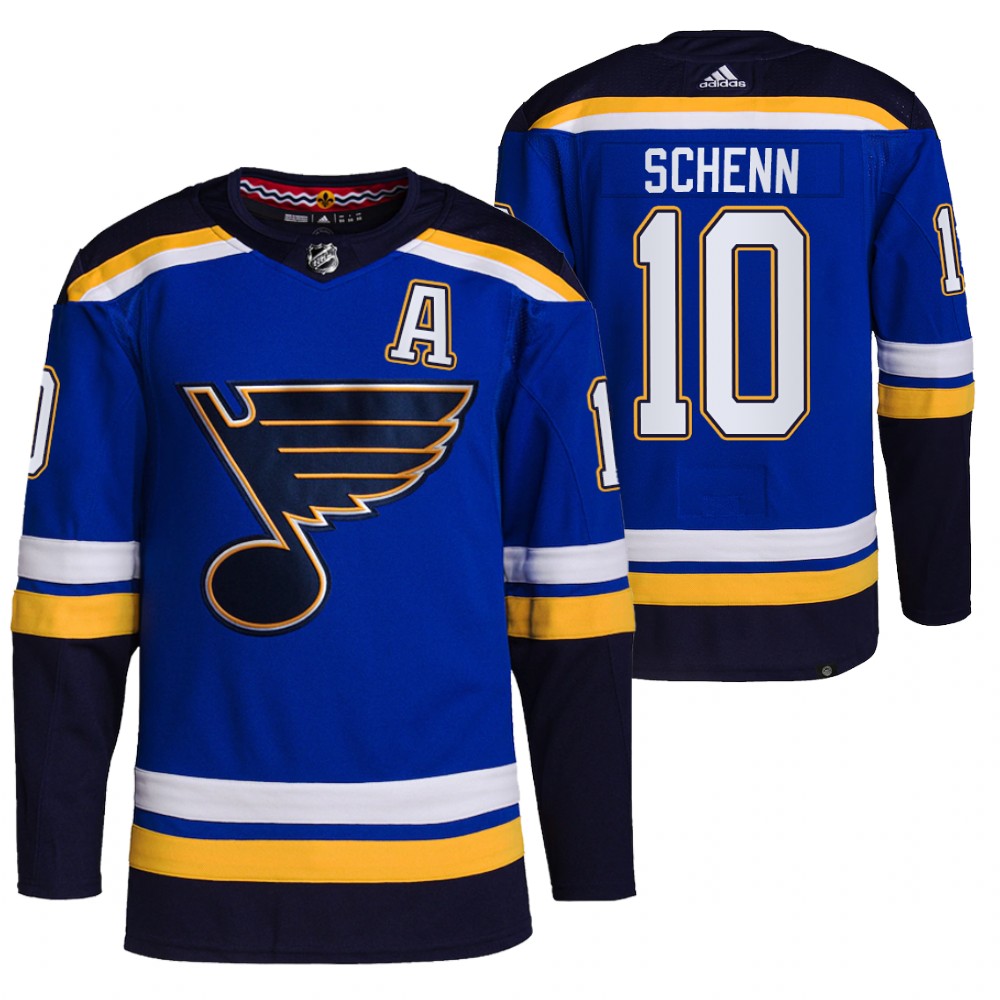 Brayden Schenn 2021-22 St. Louis Blues Blue Home Primegreen Authentic Pro Jersey