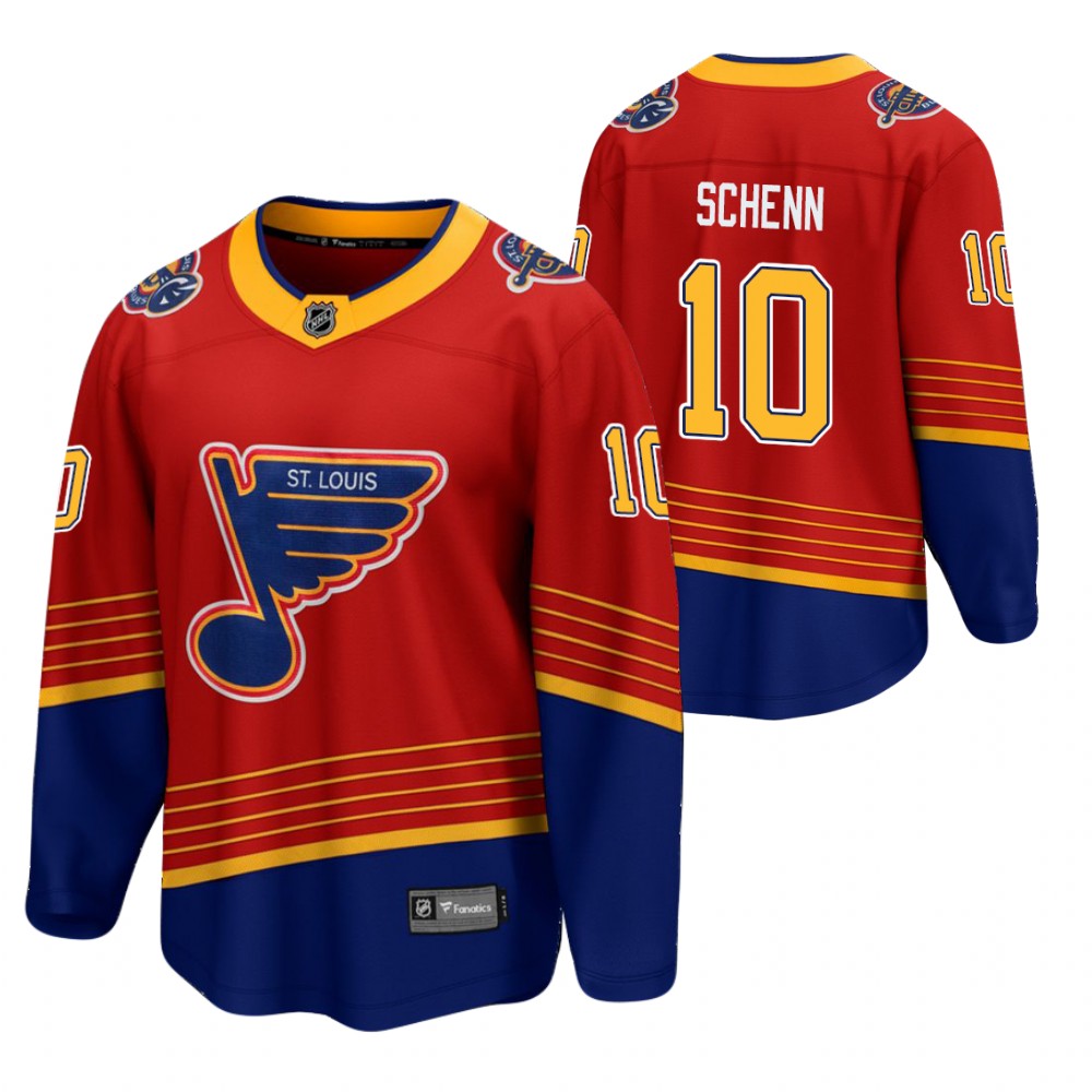 Brayden Schenn St. Louis Blues 2021 Reverse Retro Red Jersey Breakaway Player