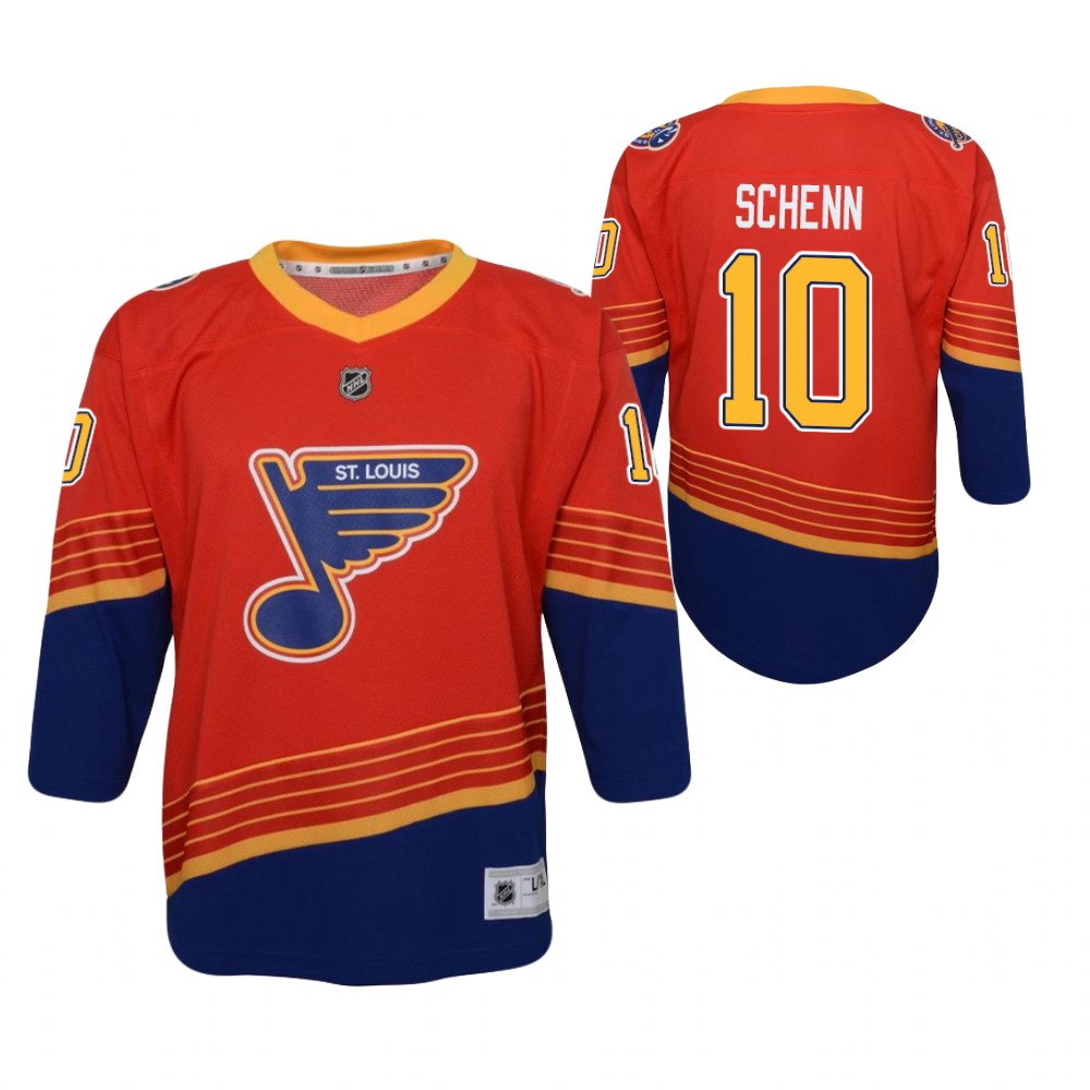Brayden Schenn St. Louis Blues 2021 Reverse Retro Red Youth Jersey Replica