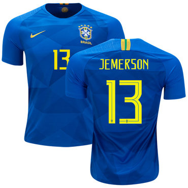 Brazil #13 Jemerson Away Soccer Country Jersey$