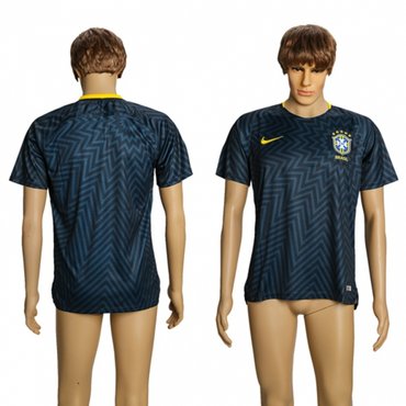 Brazil Blank Training Soccer Country Jersey