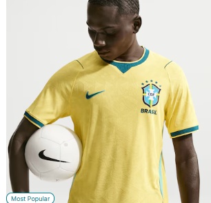 Brazil National Team Nike 2026 Home Match Authentic Jersey - Yellow