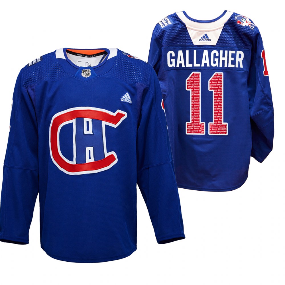Brendan Gallagher Canadiens RadioTeleDON Jersey Royal Special Edition