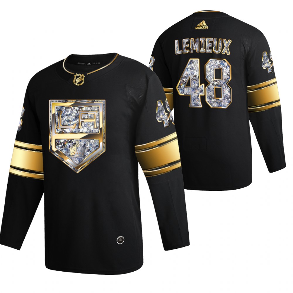 Brendan Lemieux Los Angeles Kings 2022 Stanley Cup Playoffs Black Jersey Diamond Edition