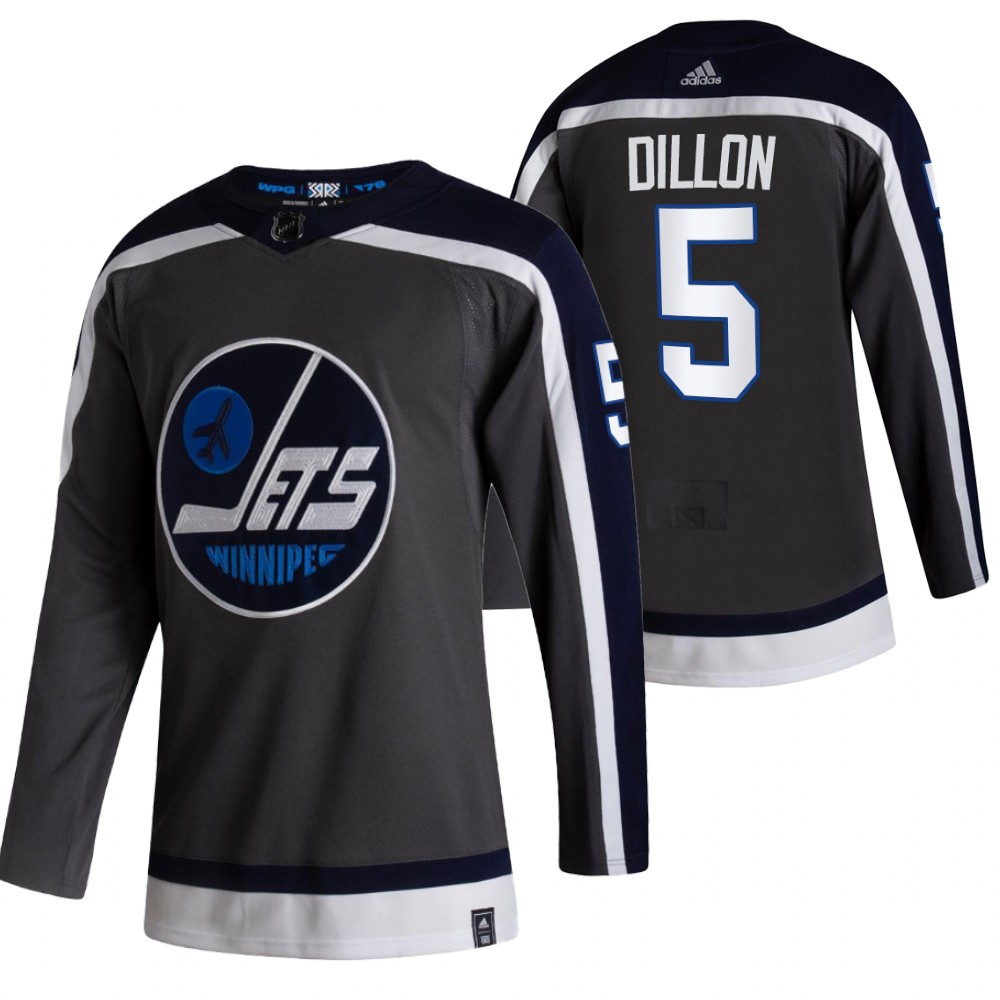 Brenden Dillon Jets 2021 Reverse Retro Gray Special Edition Jersey